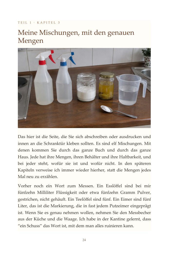 Seite 24: Die Mischungen mit den Mengen